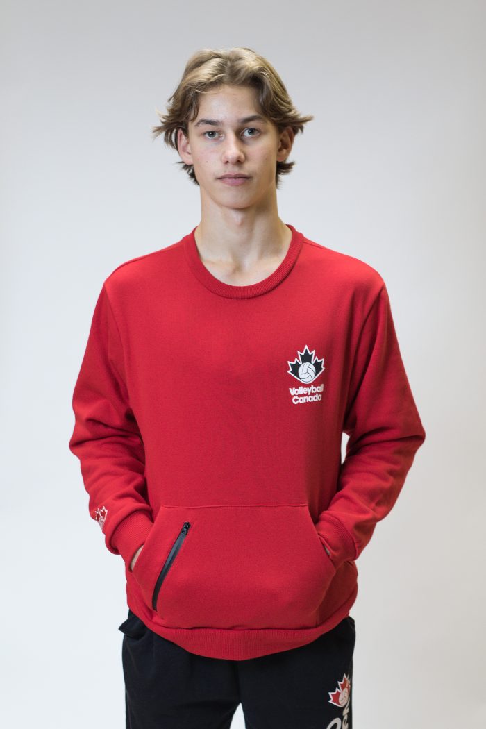 Volleyball Canada Crewneck Sweatshirt (Small Logo) - Volleyballstuff