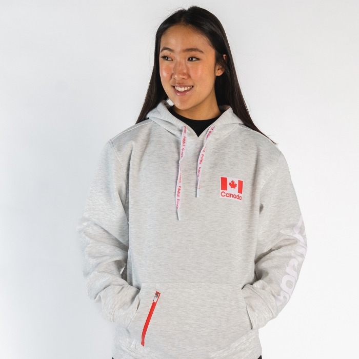 Volleyball Canada Ash Grey hoodie - Image 4
