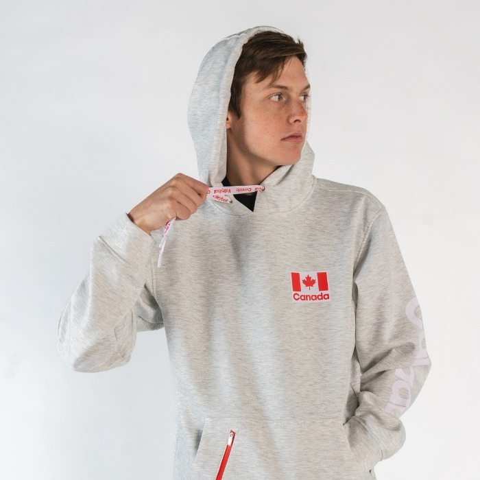 Volleyball Canada Ash Grey hoodie - Image 2
