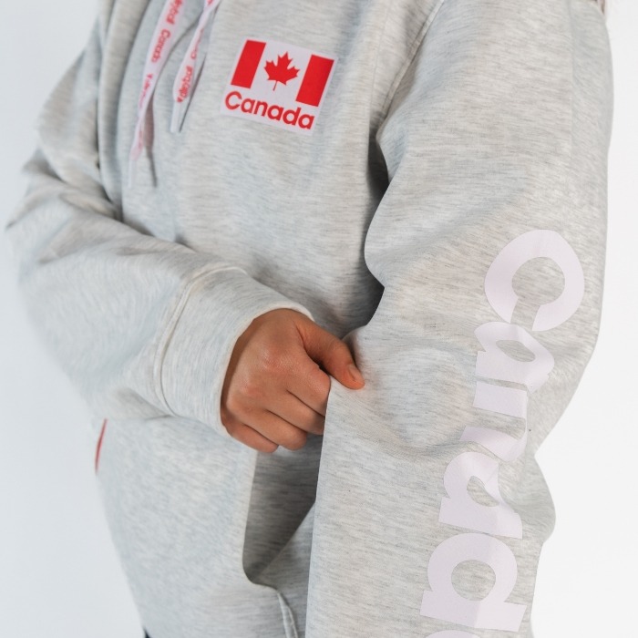 Volleyball Canada Ash Grey hoodie - Image 3