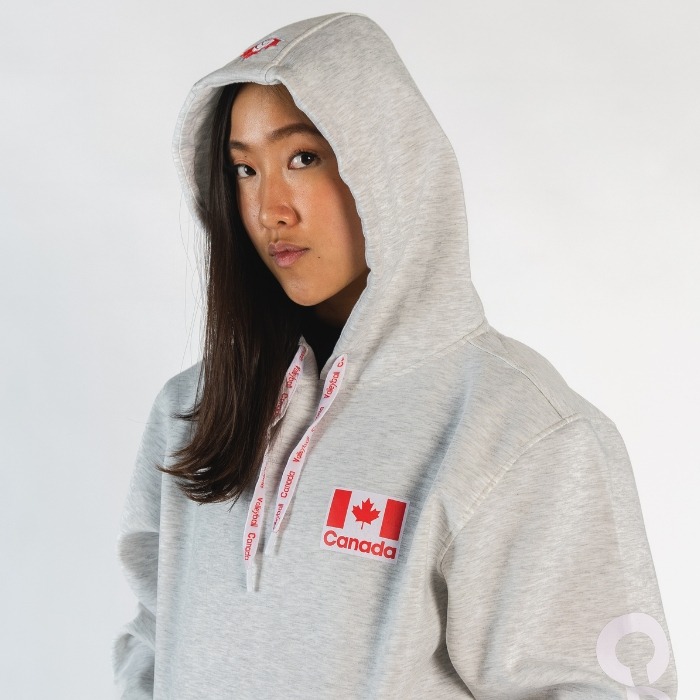 Volleyball Canada Ash Grey hoodie