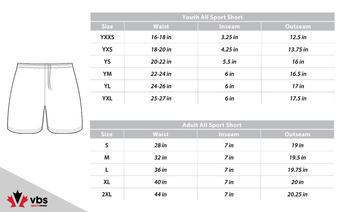 Size Charts - Volleyballstuff
