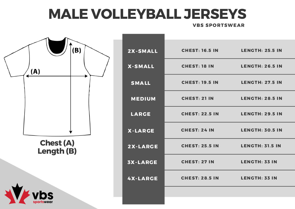 Size Charts Volleyballstuff