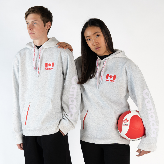 Volleyball Canada Ash Hoodie - Volleyballstuff